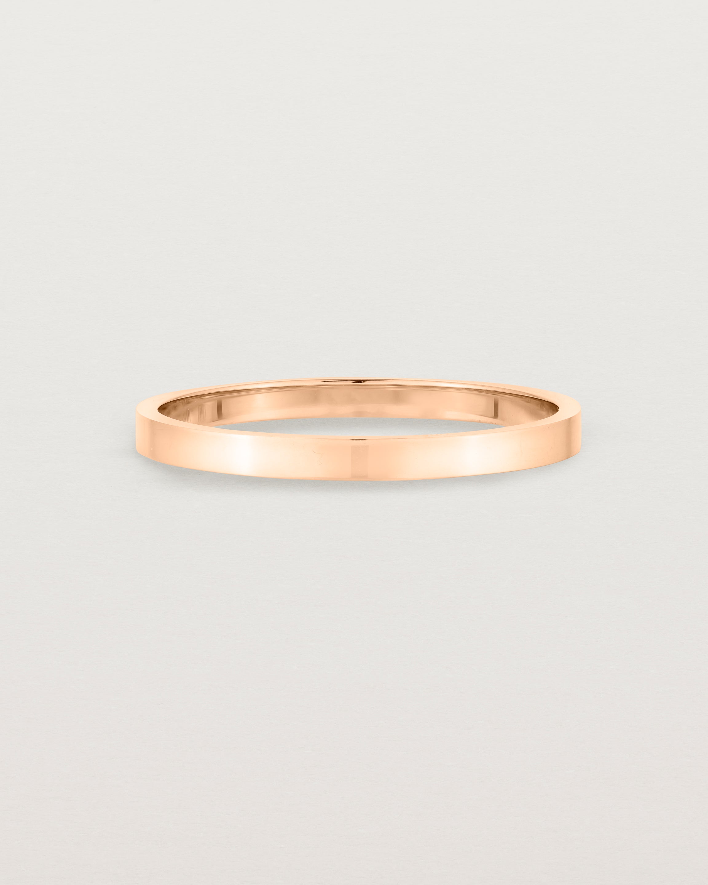 Plain rose on sale gold band