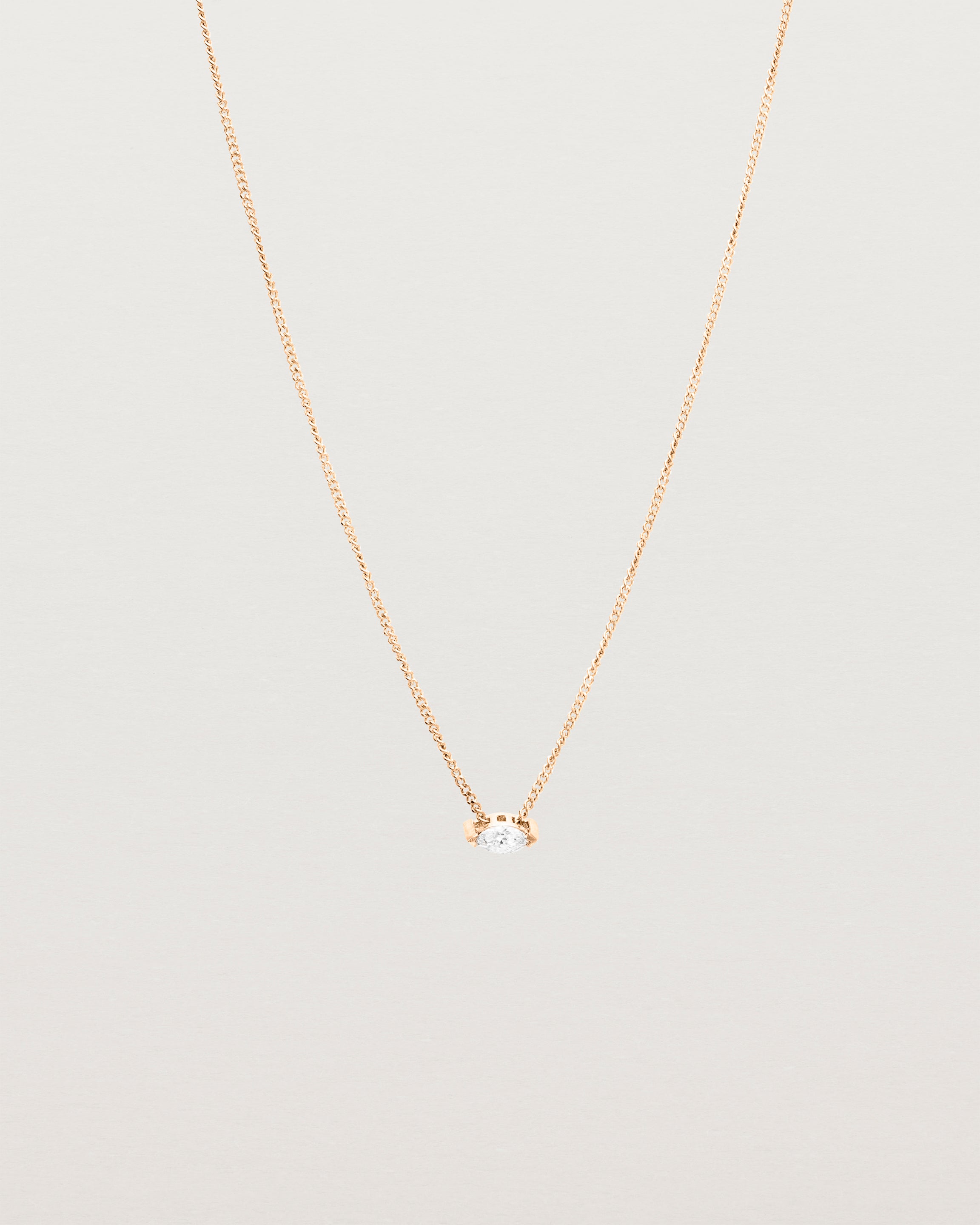 Simple gold necklace on sale with diamond