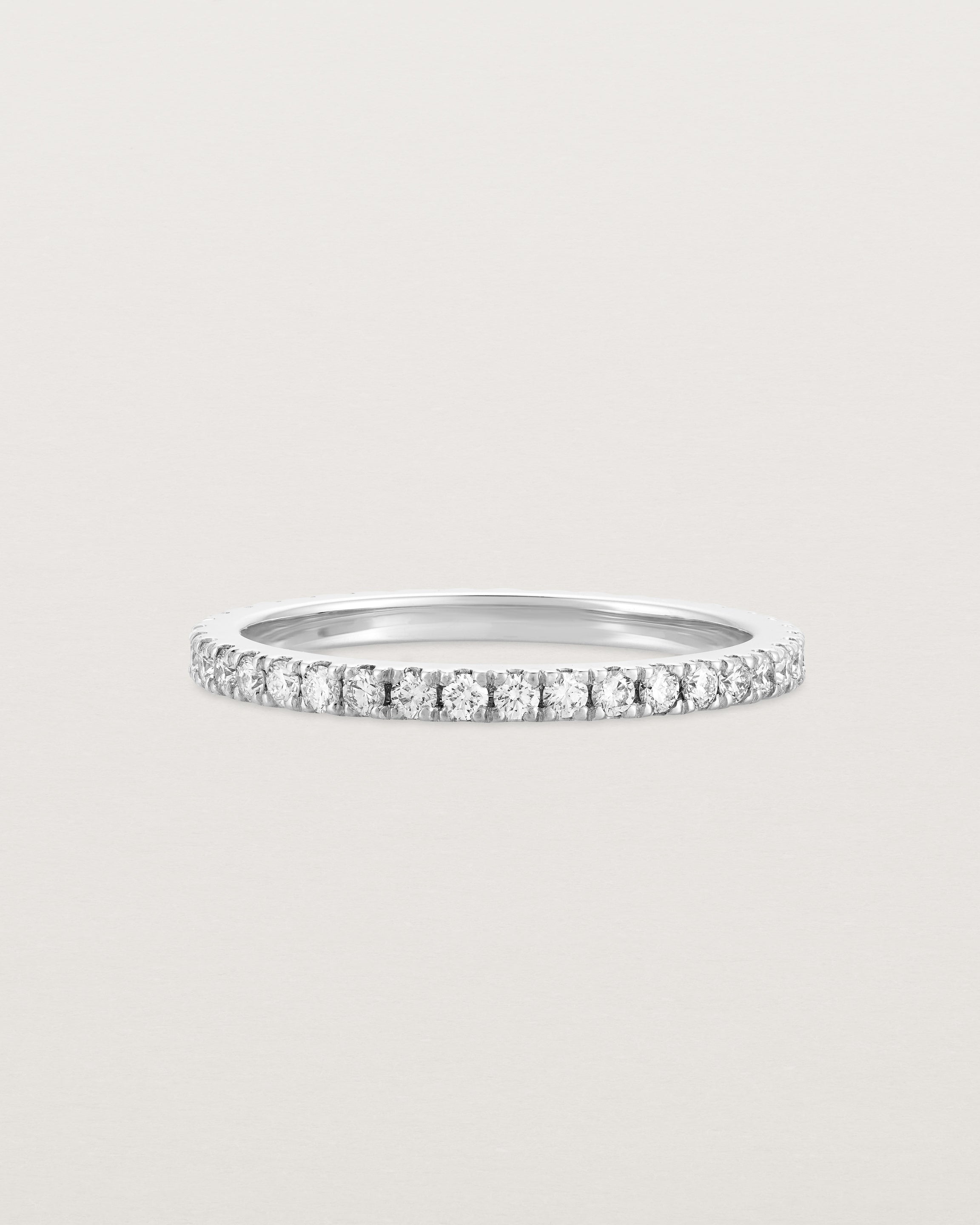 Pave diamond store eternity band