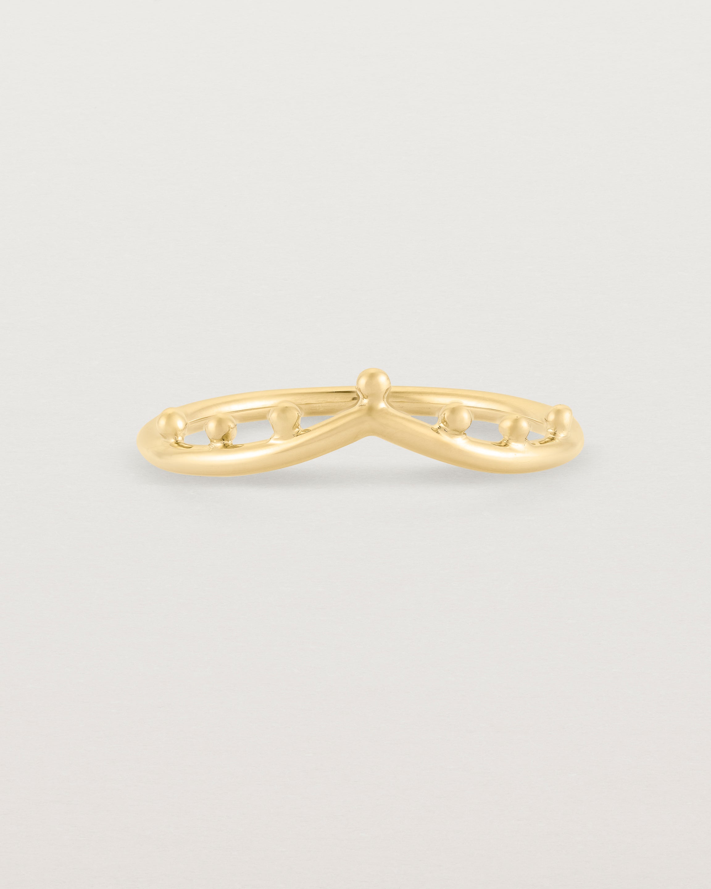 Gold Infinity Clasp Ring, Yellow Gold / 6