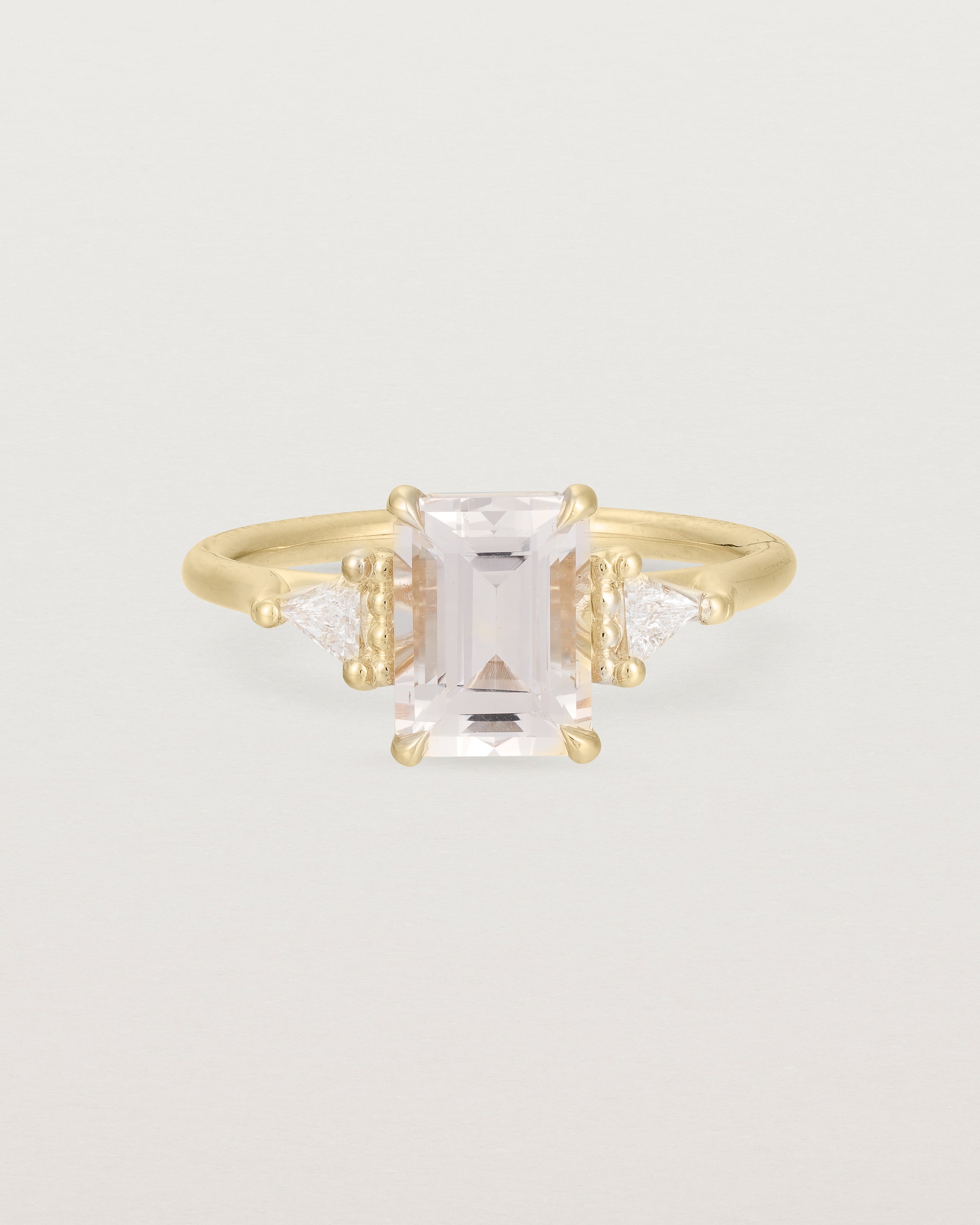 Lille Ring | Morganite & Diamonds