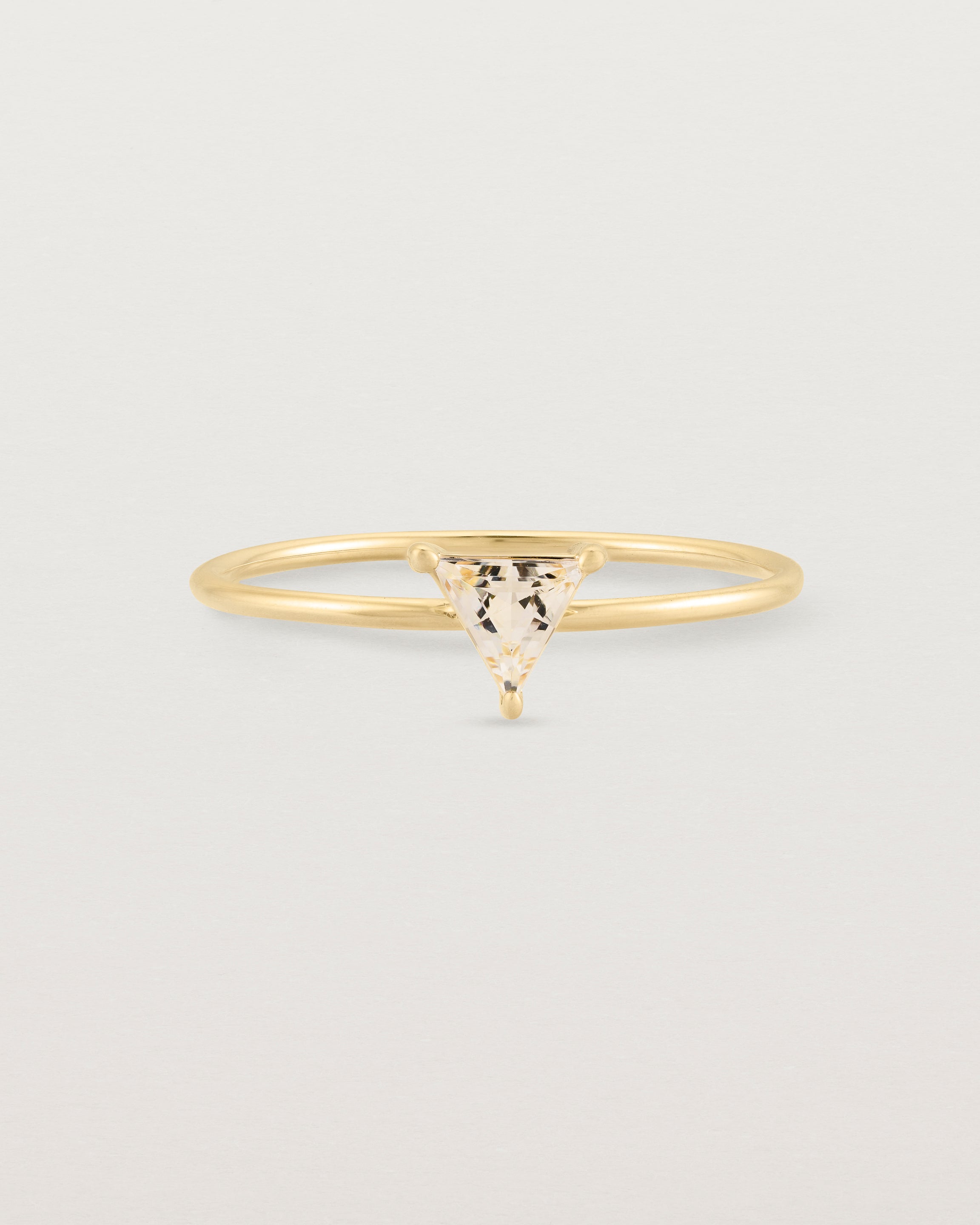 Triangle shape 2025 gold ring