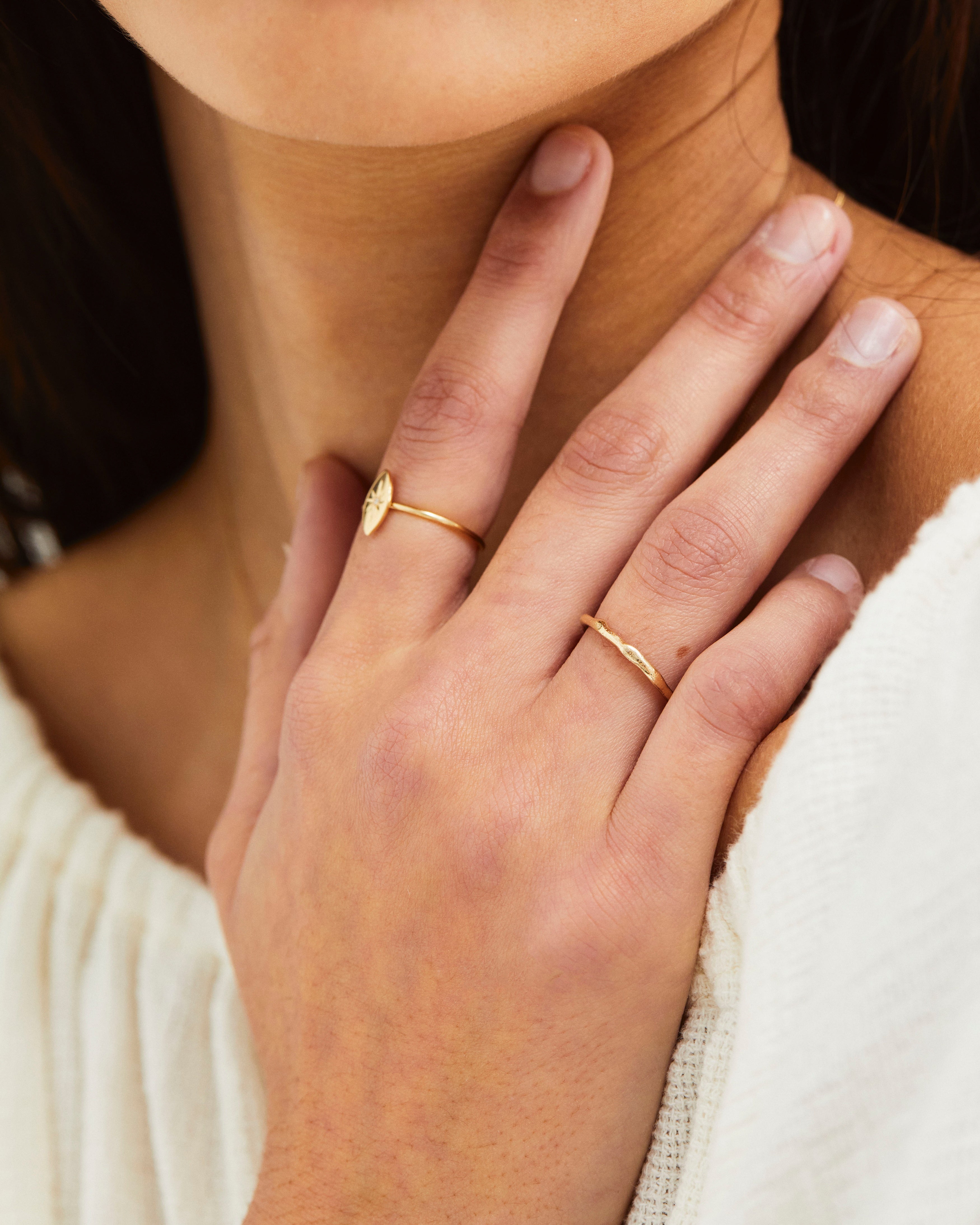 Fine gold outlet stacking rings