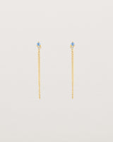 Aiona Loop Studs | Ceylon Sapphire & Diamond