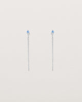 Aiona Loop Studs | Ceylon Sapphire & Diamond