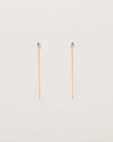 Aiona Loop Studs | Ceylon Sapphire & Diamond