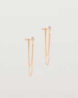 Aiona Loop Studs | Ceylon Sapphire & Diamond