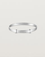 back image of the Toujours Bangle in Sterling Silver