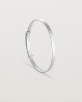 standing image of the Toujours Bangle in Sterling Silver