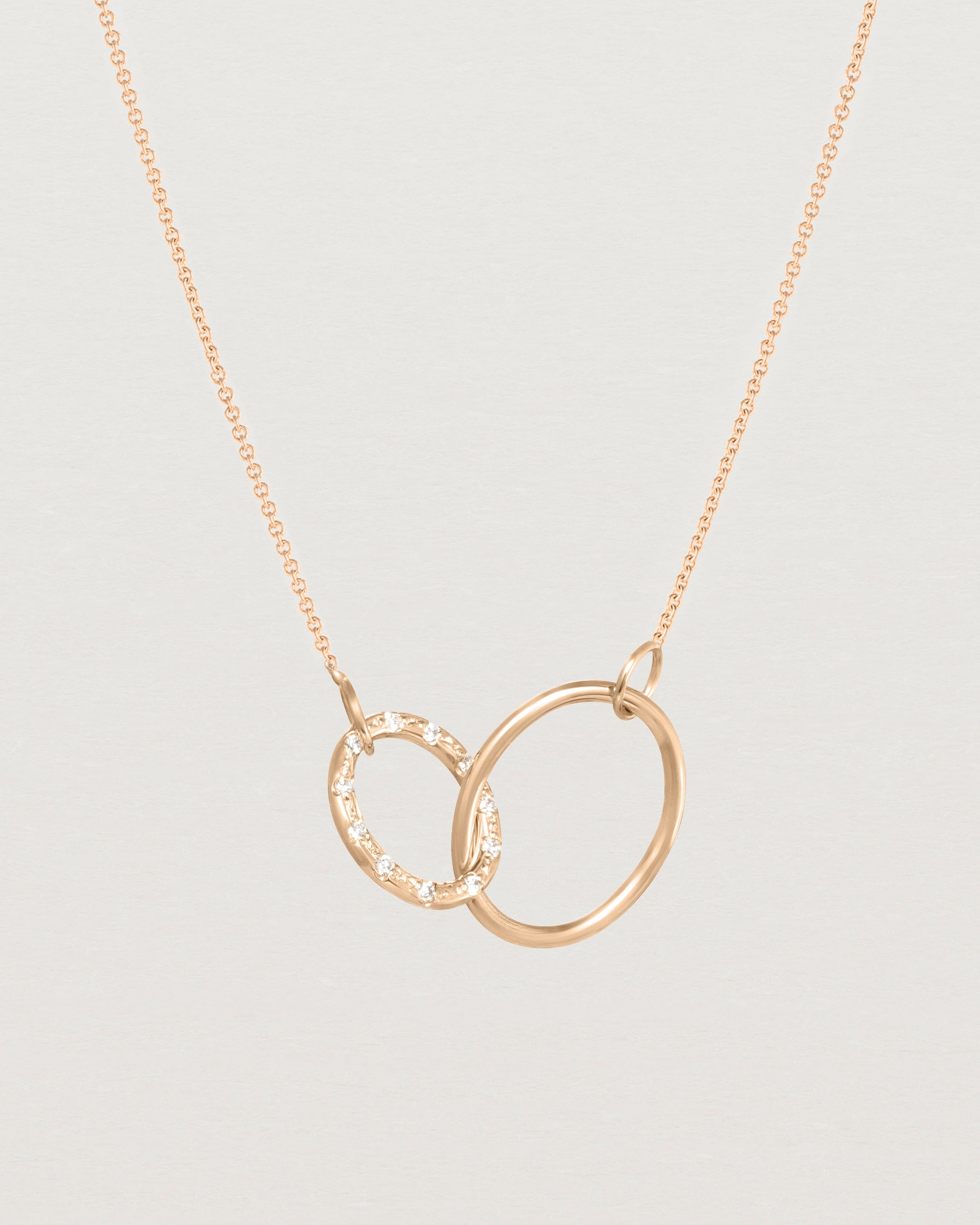 Cascade Loop Through Oval Necklace | White Diamonds