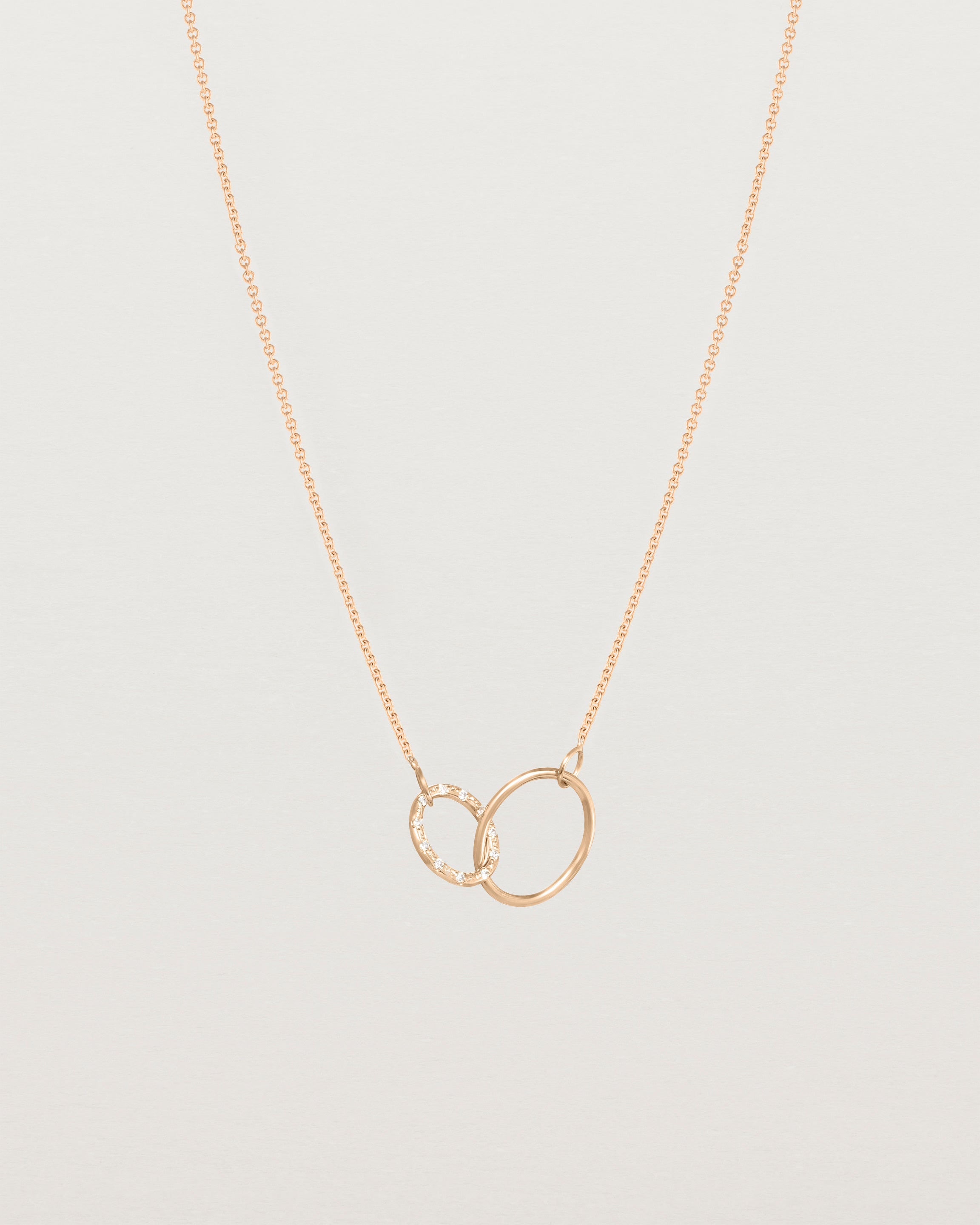 Cascade Loop Through Oval Necklace | White Diamonds