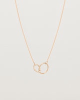 Cascade Loop Through Oval Necklace | White Diamonds