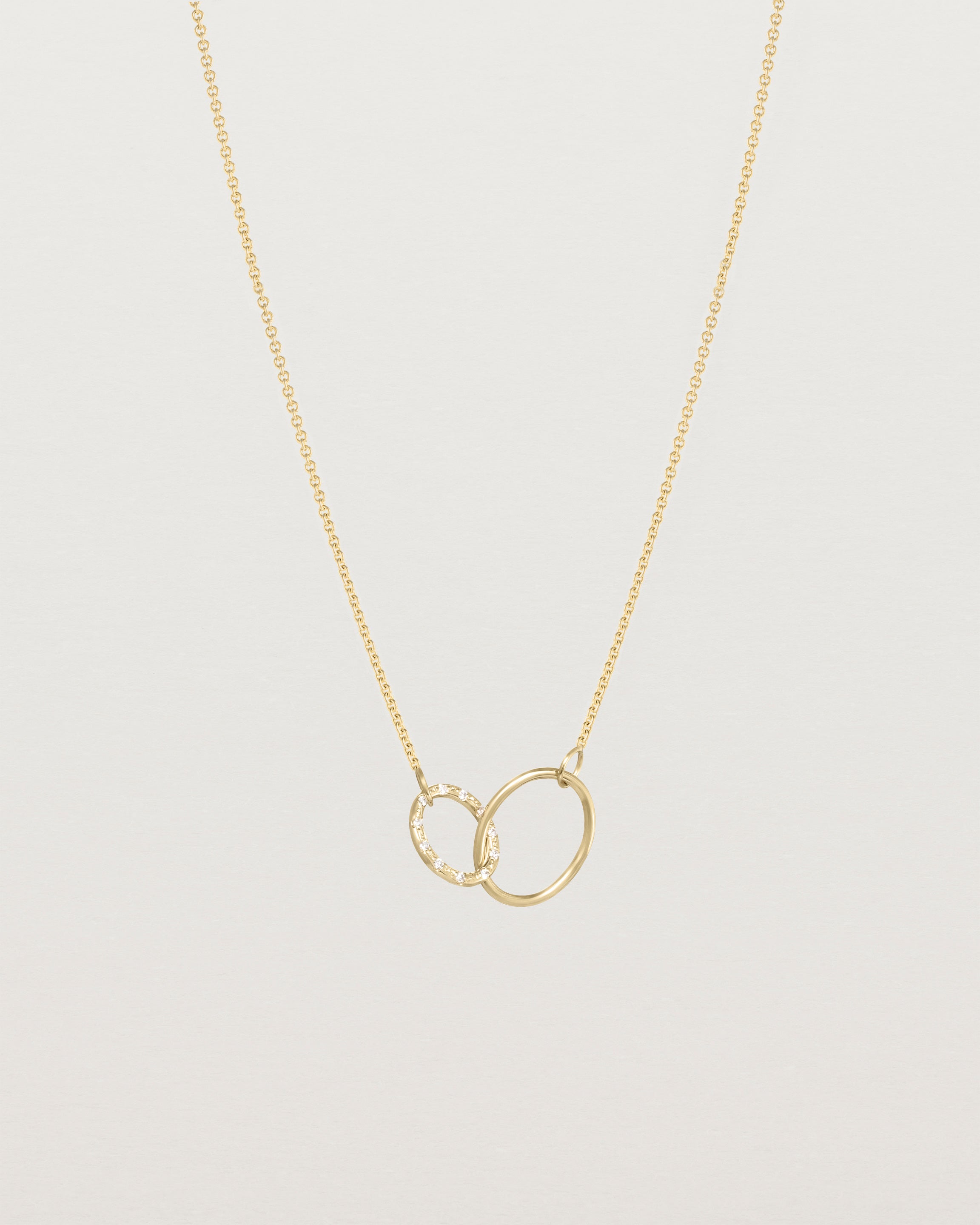 Cascade Loop Through Oval Necklace | White Diamonds