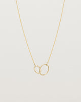 Cascade Loop Through Oval Necklace | White Diamonds