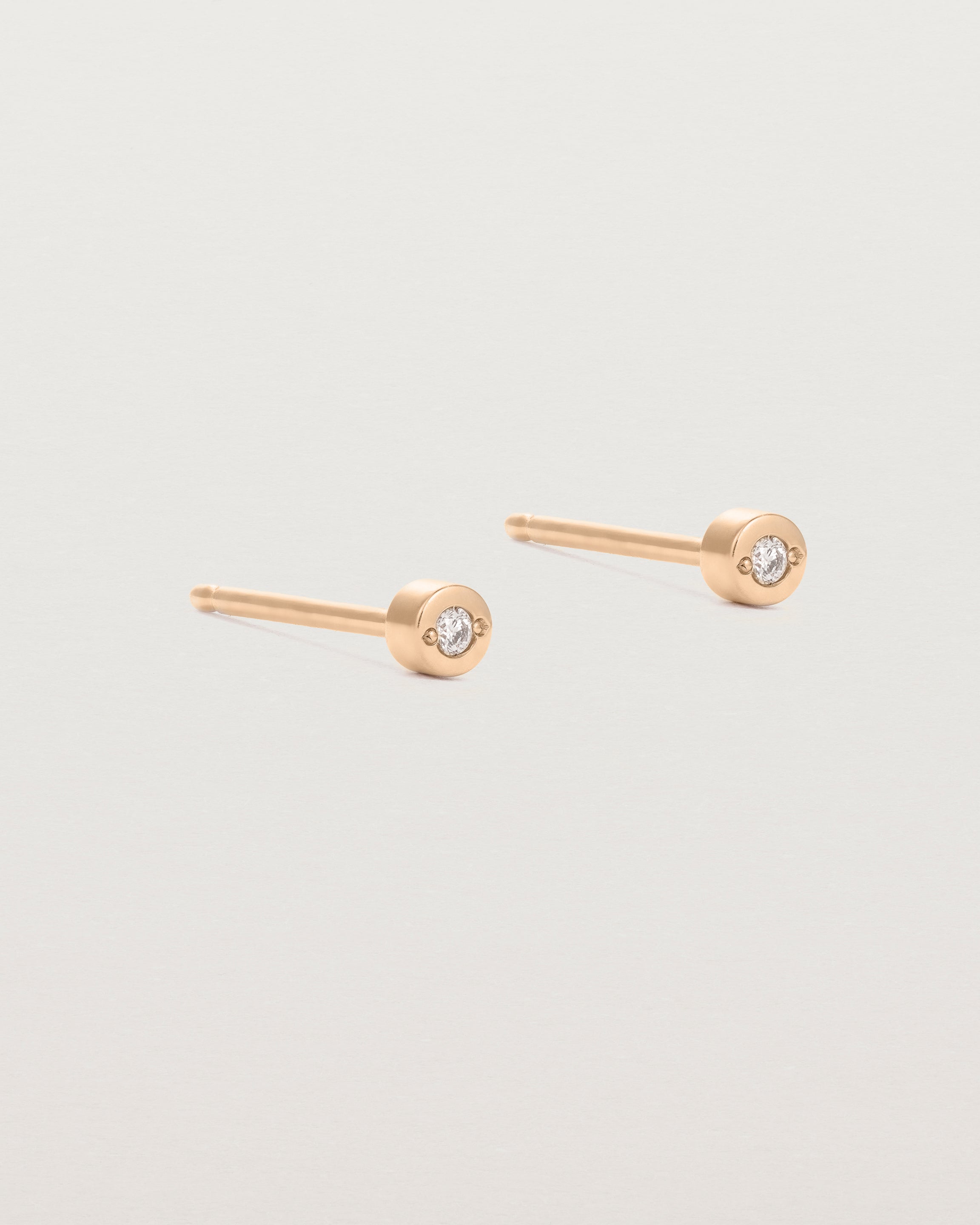 Cascade Studs | Diamonds | Rose Gold | Natalie Marie Jewellery