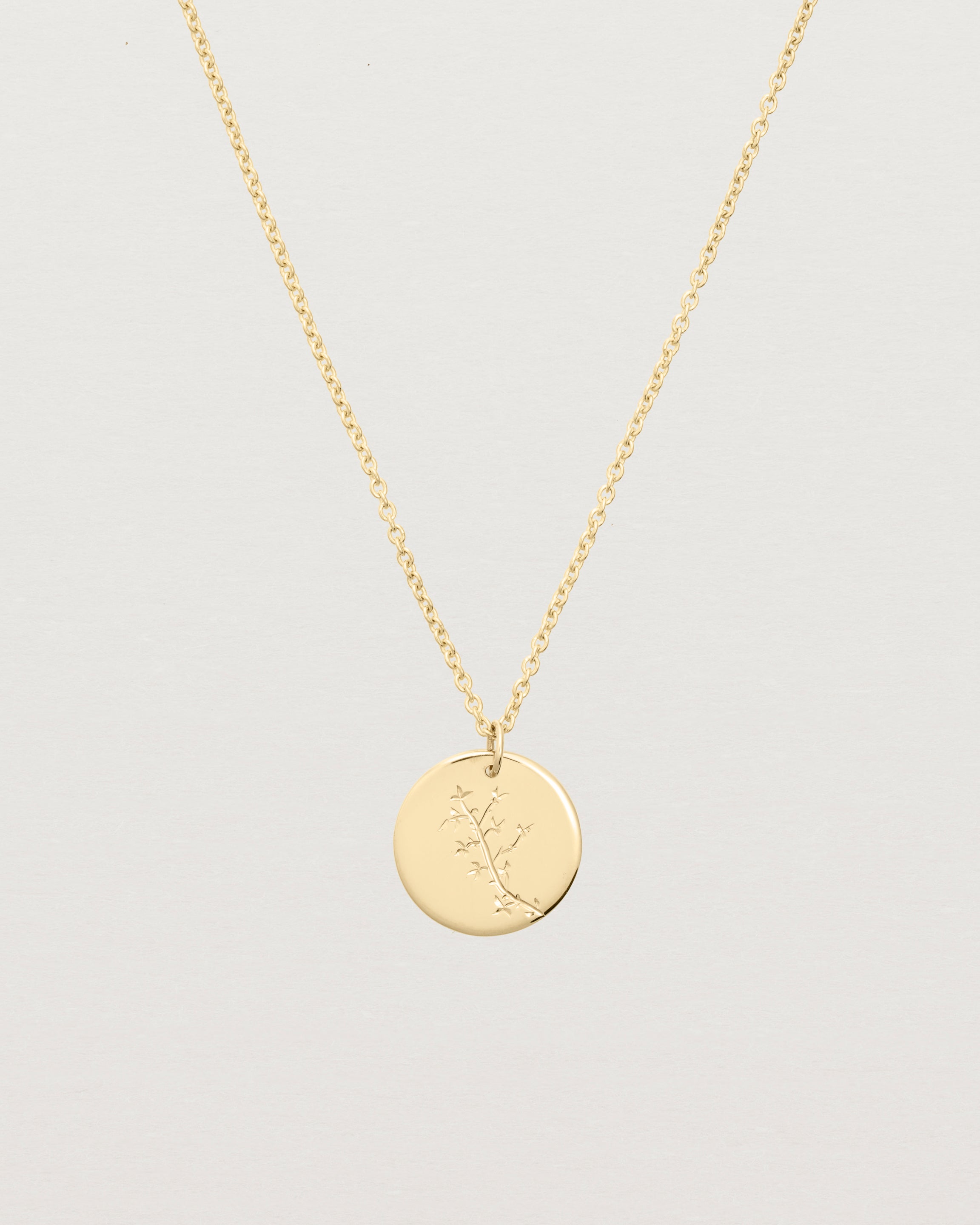 Engraved on sale circle necklace