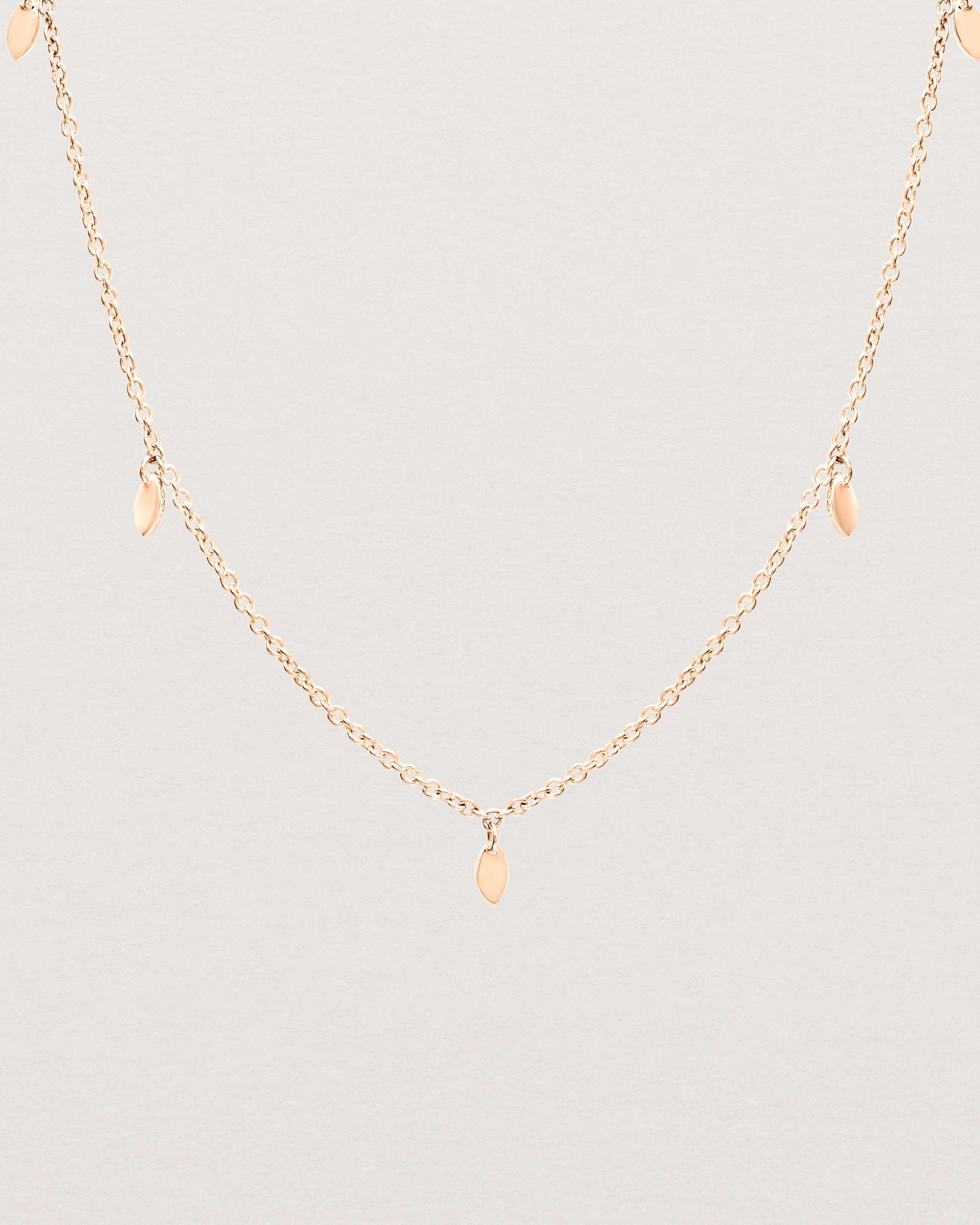 Rose gold daisy on sale necklace