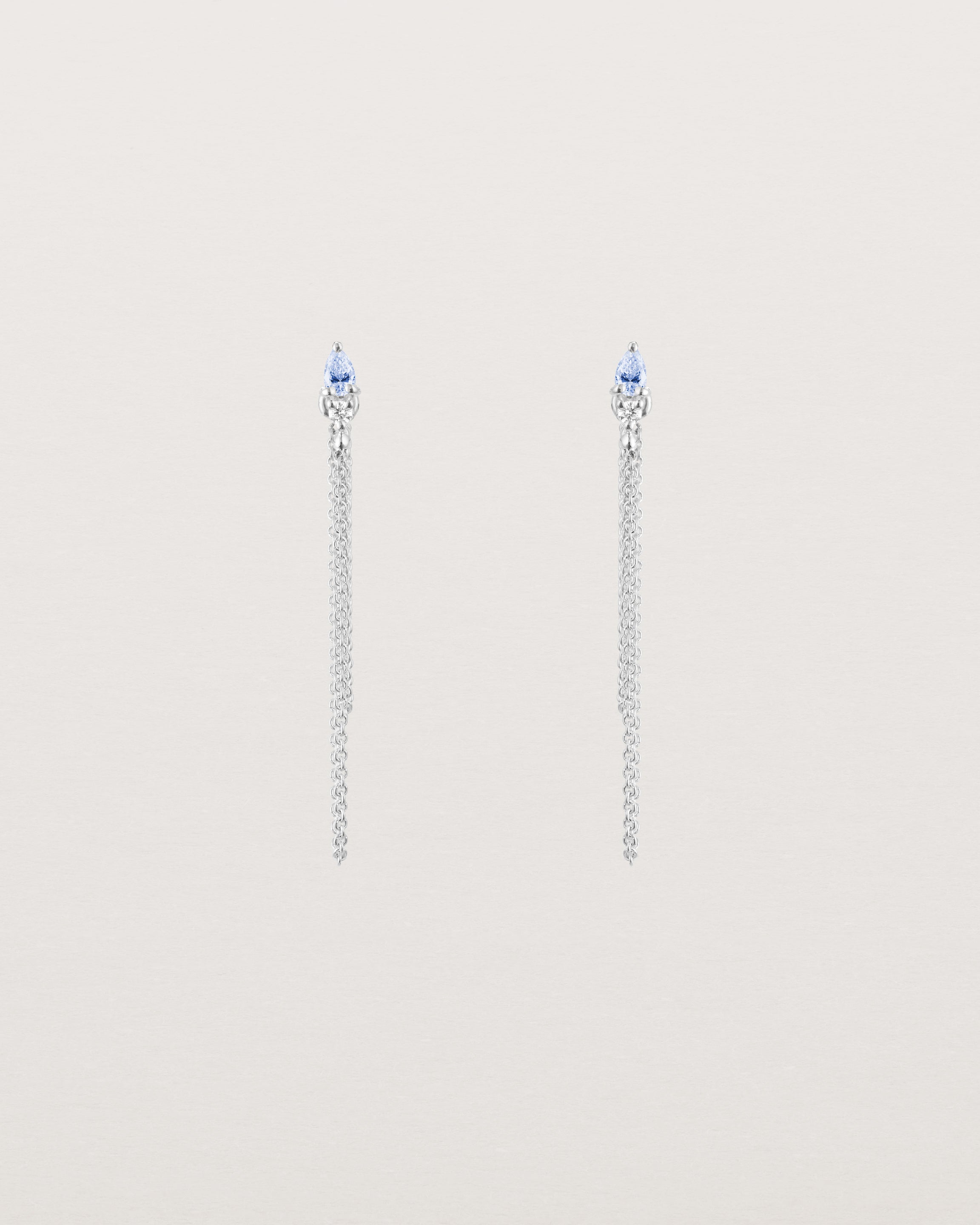 Danaë Loop Studs | Ceylon Sapphire & Diamond