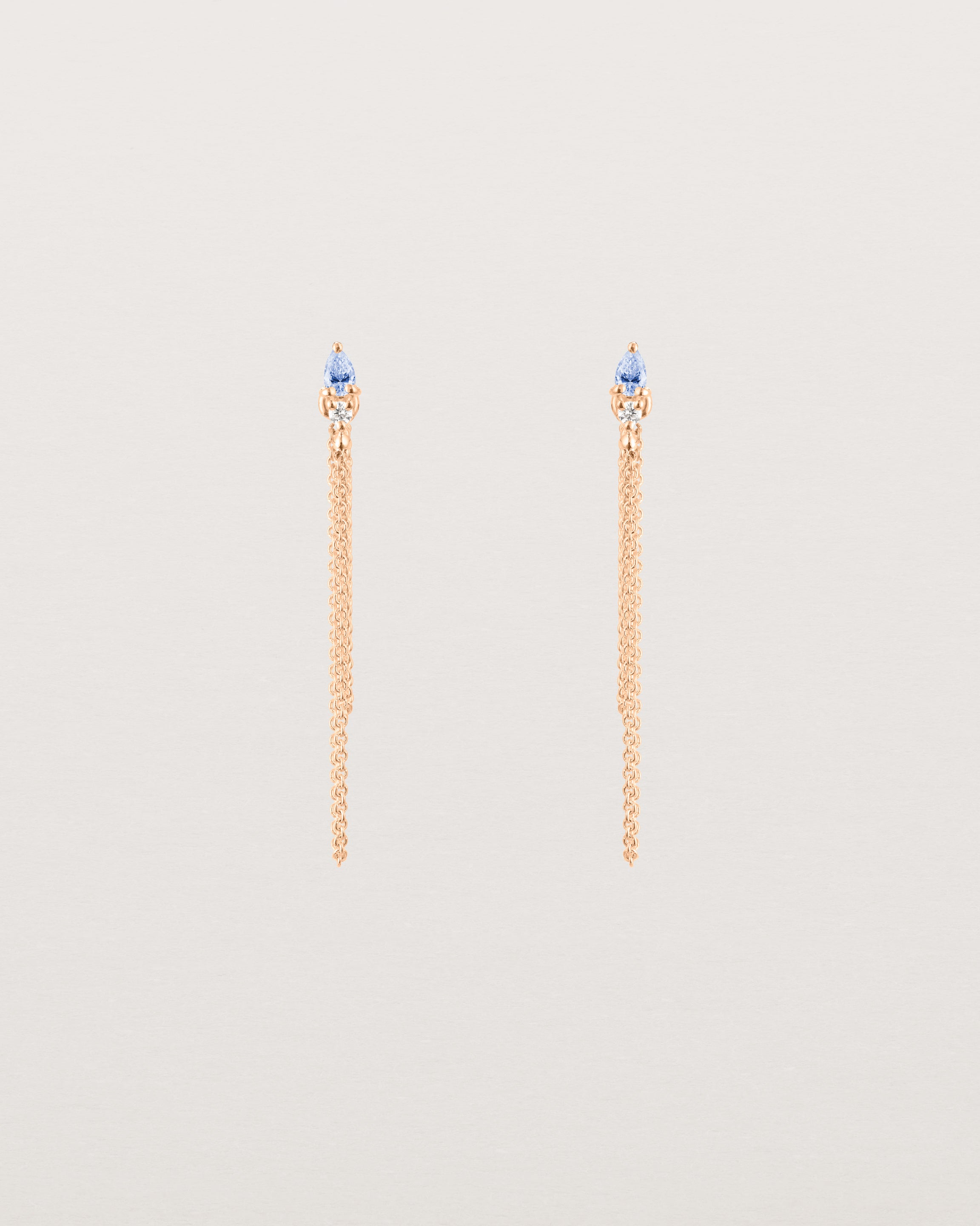 Danaë Loop Studs | Ceylon Sapphire & Diamond