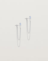 Danaë Loop Studs | Ceylon Sapphire & Diamond