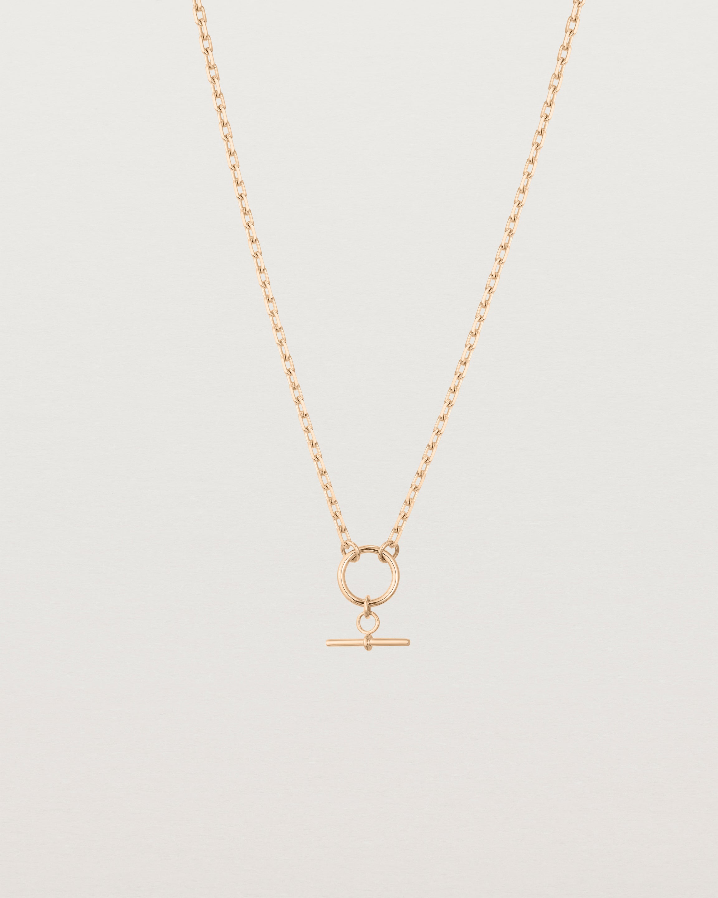 Front image of Terra Chain Necklace in rose gold