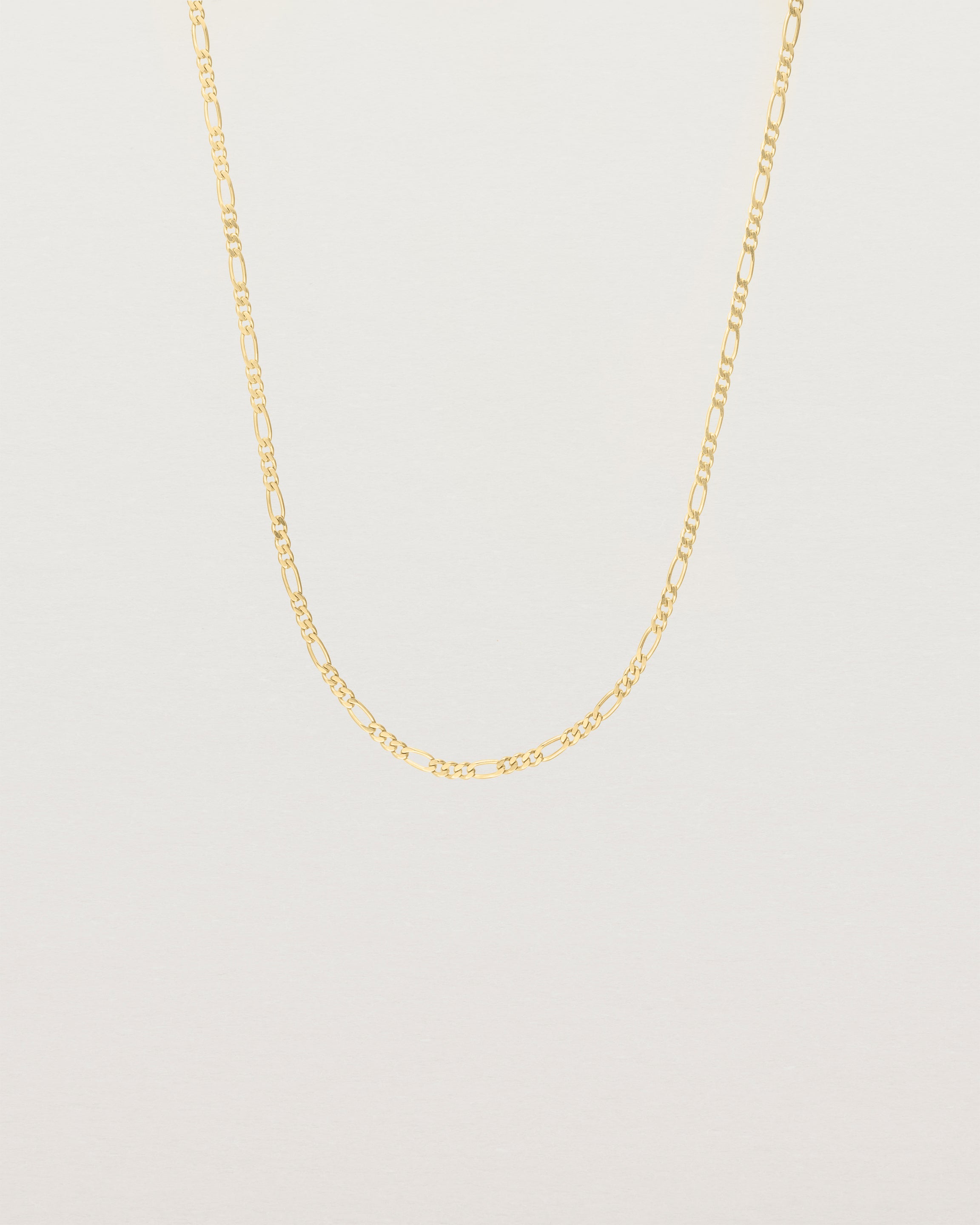 Figaro chain necklace in 14k deals gold