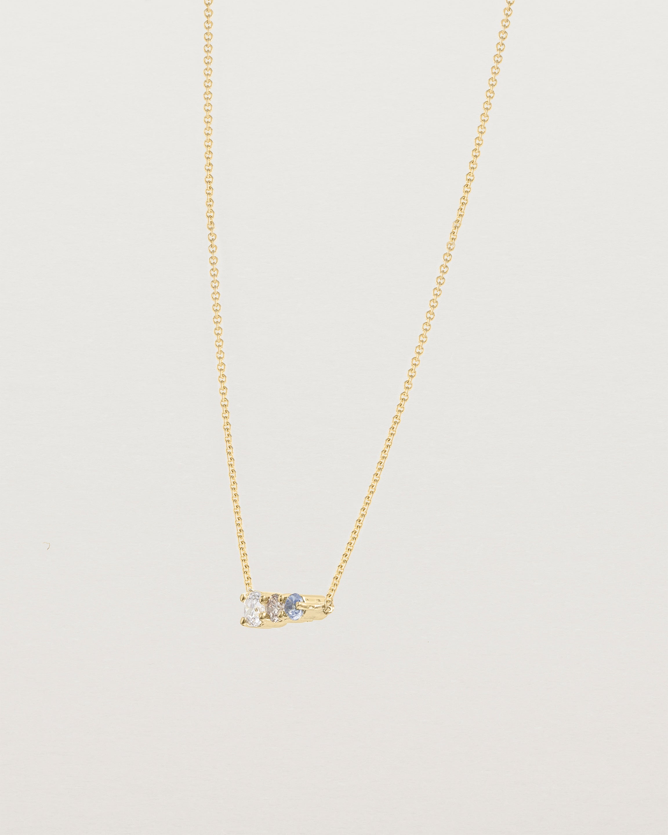 Ode Necklace | Diamonds & Ceylon Sapphire