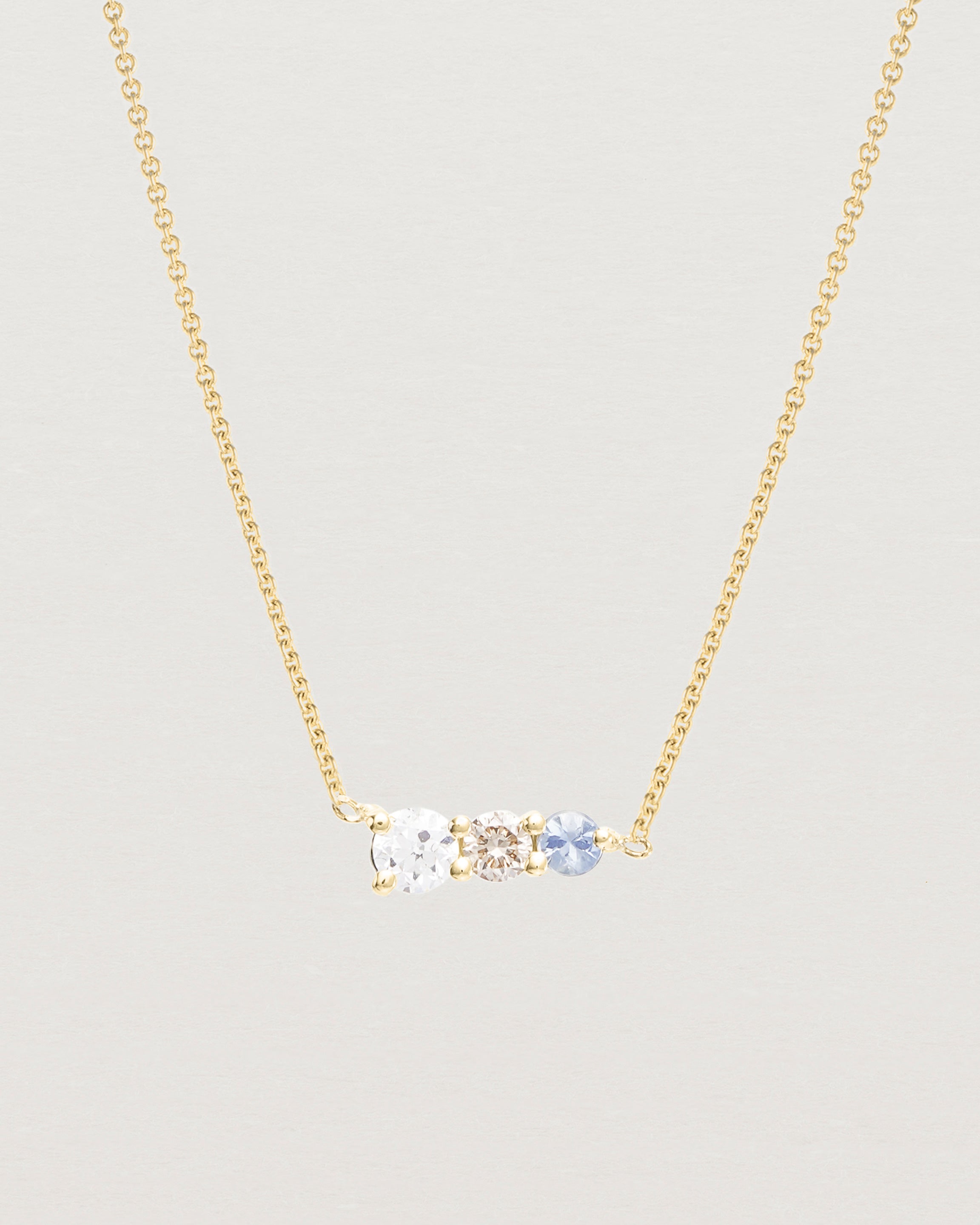 Ode Necklace | Diamonds & Ceylon Sapphire