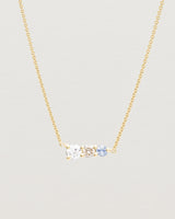 Ode Necklace | Diamonds & Ceylon Sapphire