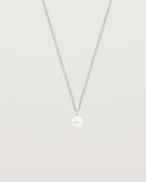 Front on image of the Petits Eily necklace in Sterling Silver