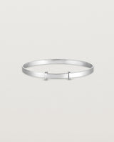 back image of the Toujours Bangle with millgrain in Sterling Silver