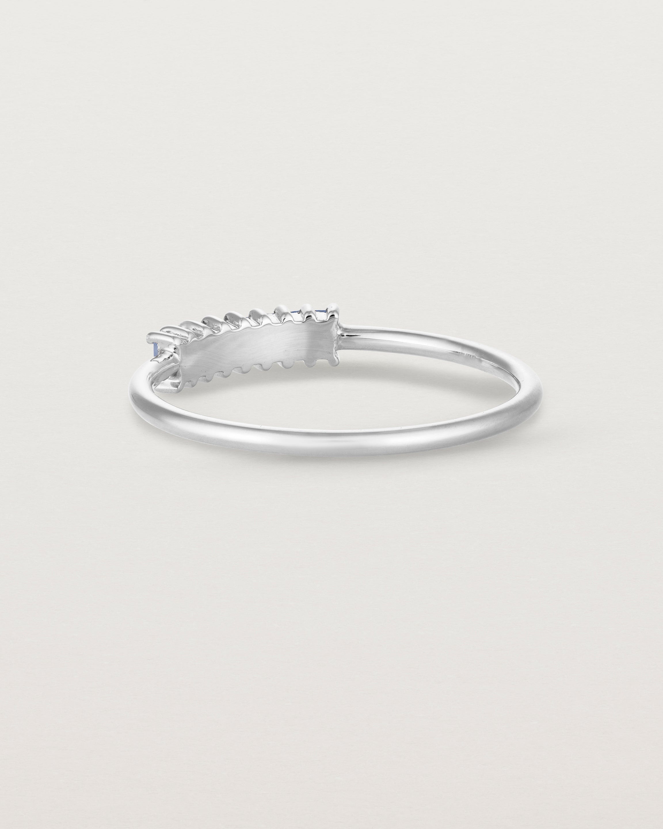 Back view of the Sena Wrap Ring | Sapphire in white gold.