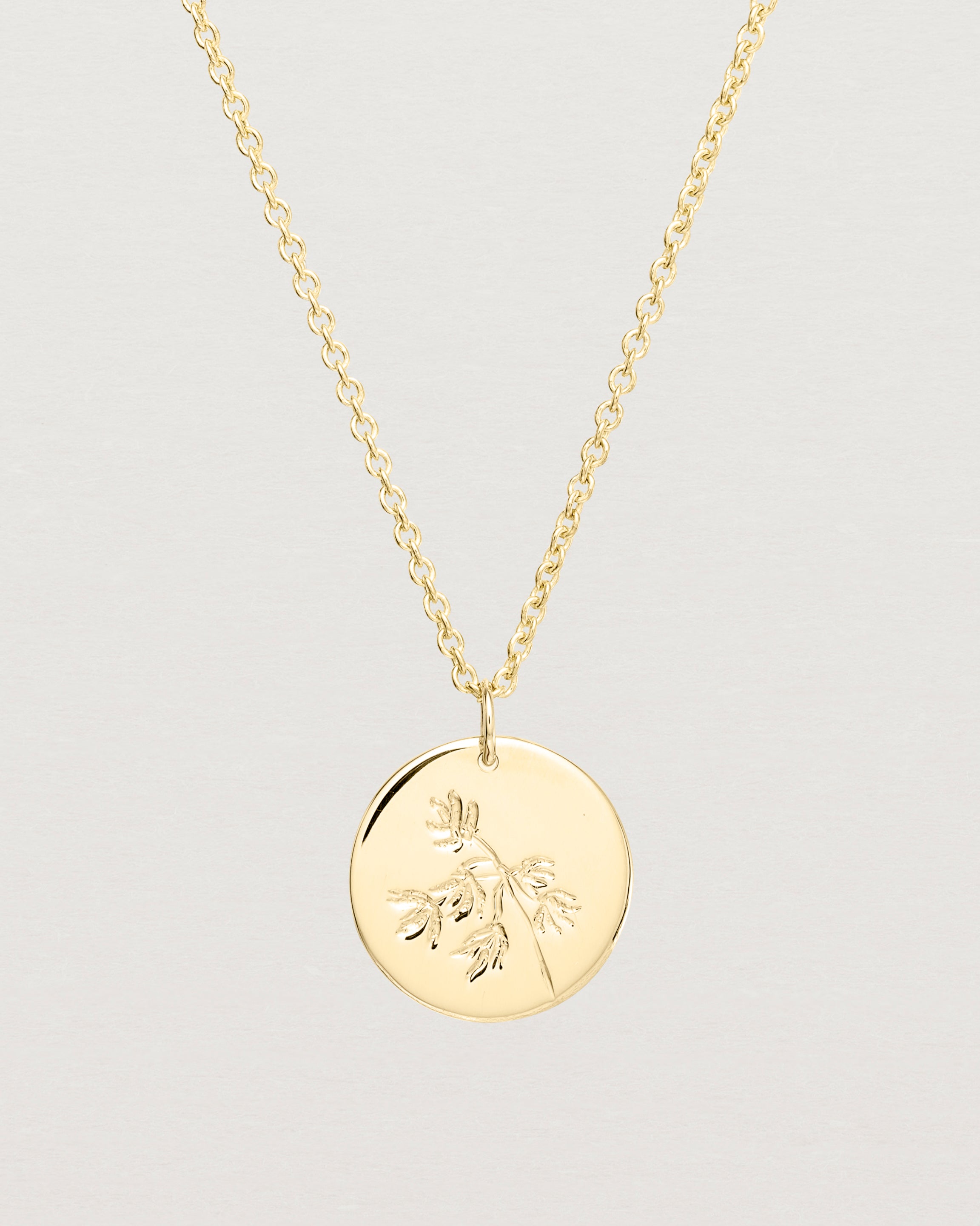 Orchid on sale necklace gold