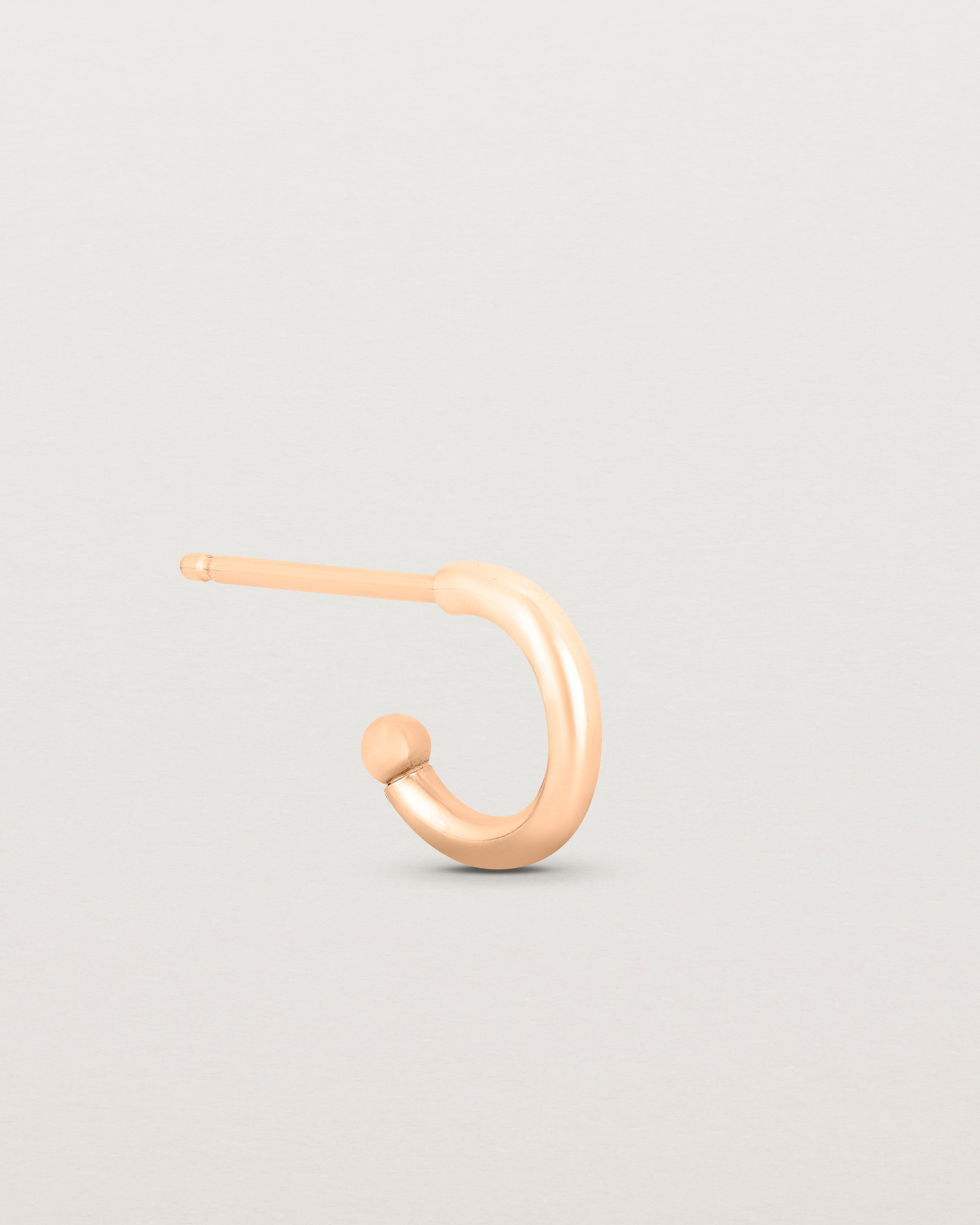 Image of the petits suspend hoops in rose gold