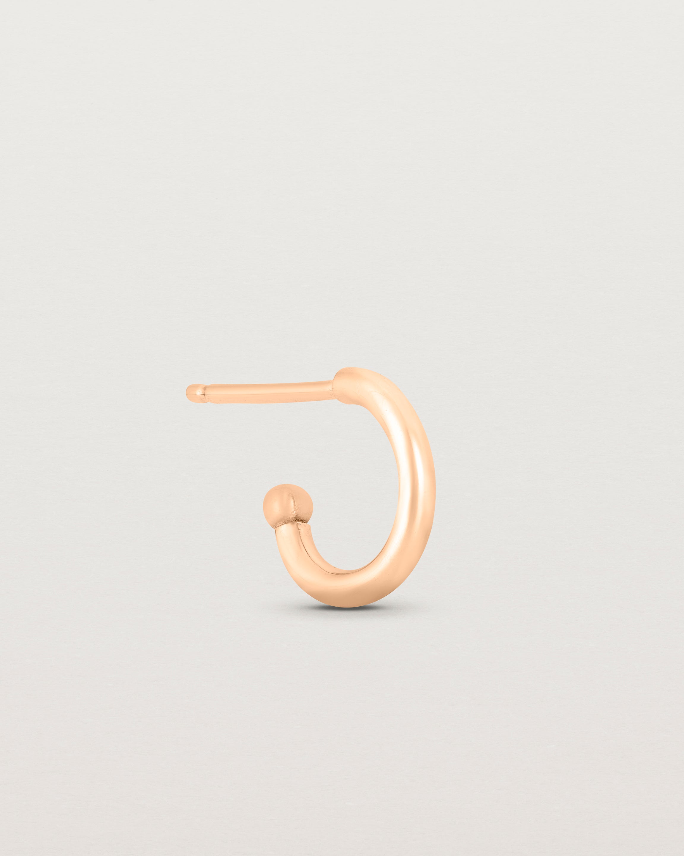 Image of the petits suspend hoops in rose gold