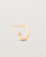 Image of the petits suspend hoops in rose gold