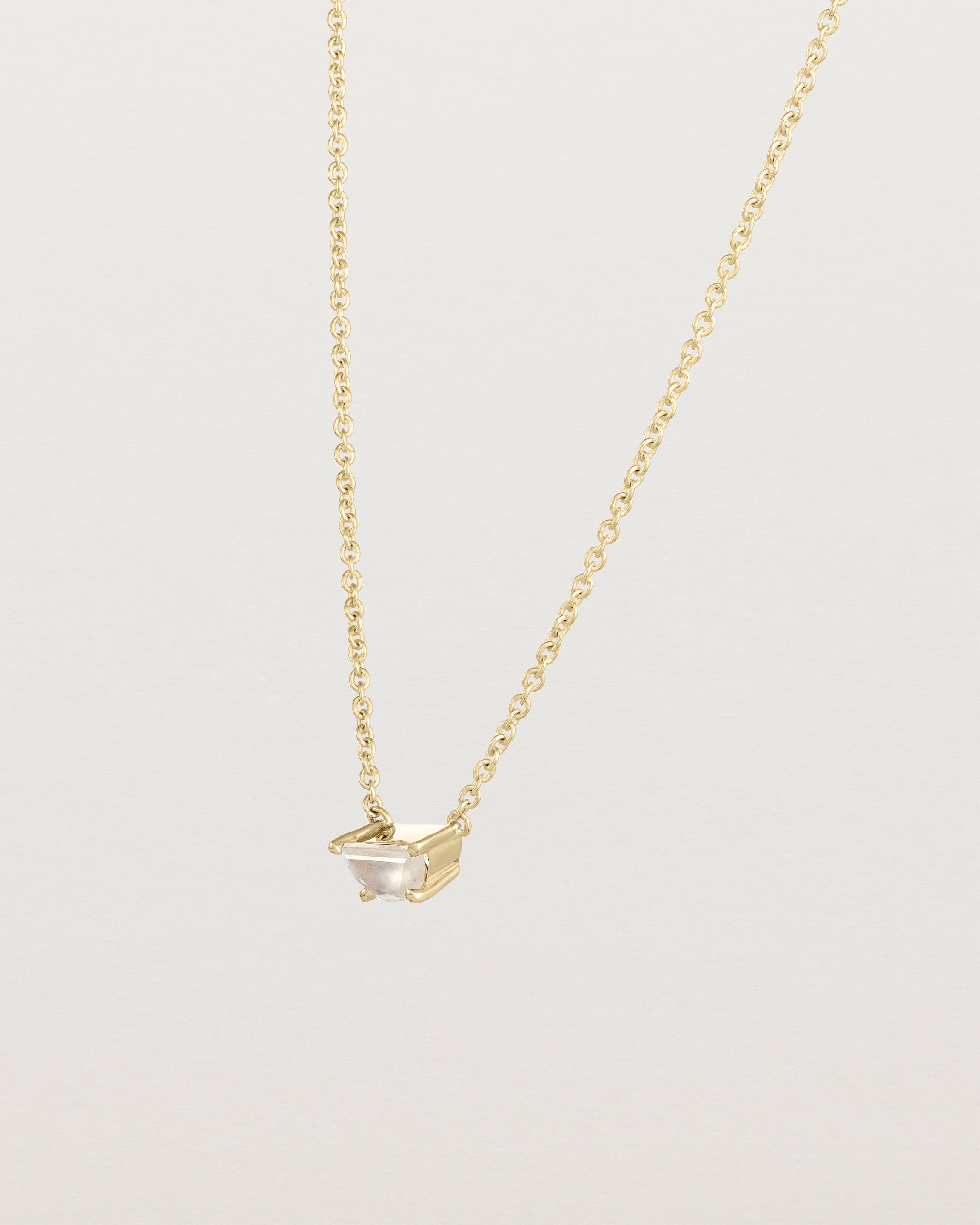 Moon white deals gold necklace