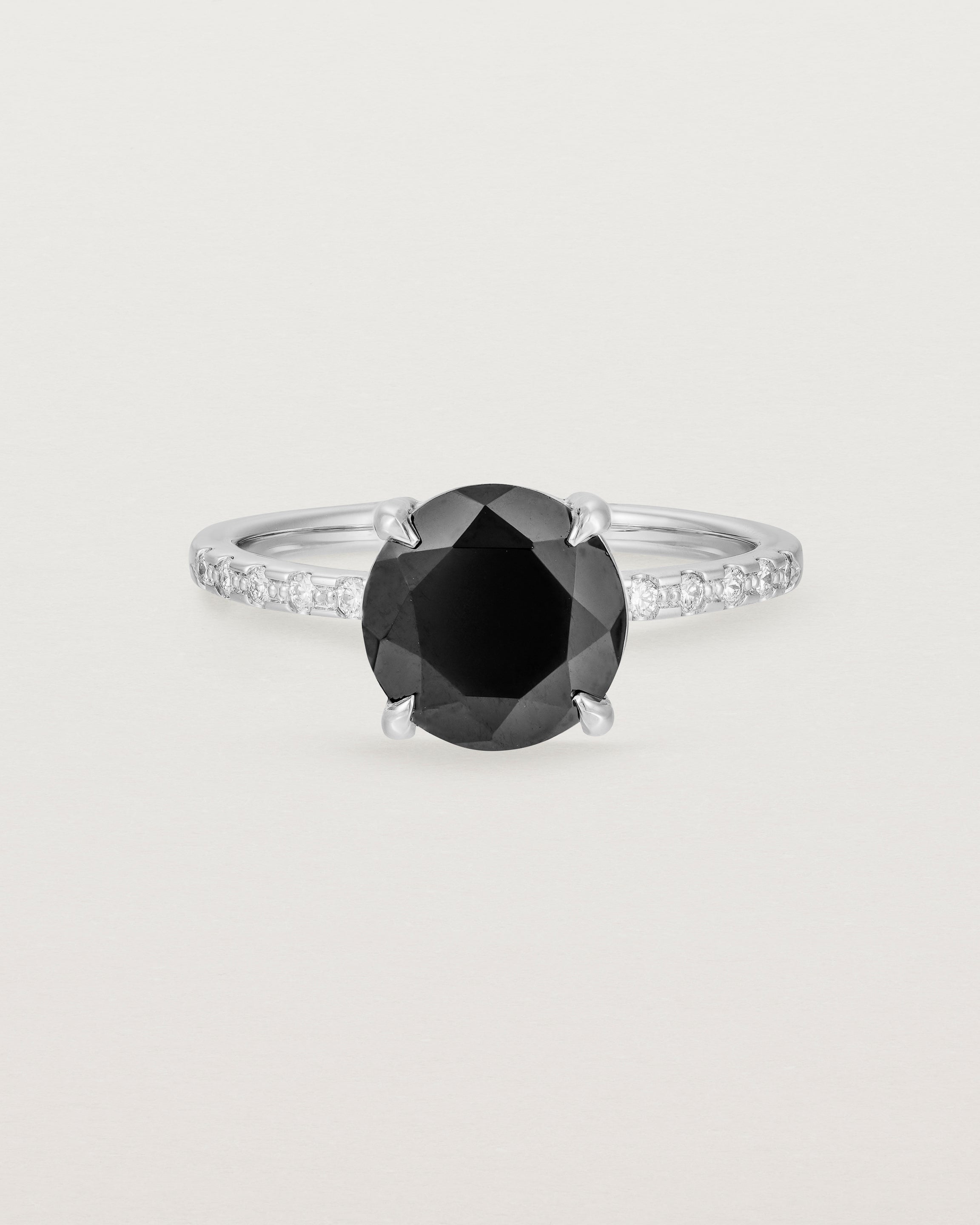 Black spinel solitaire deals ring