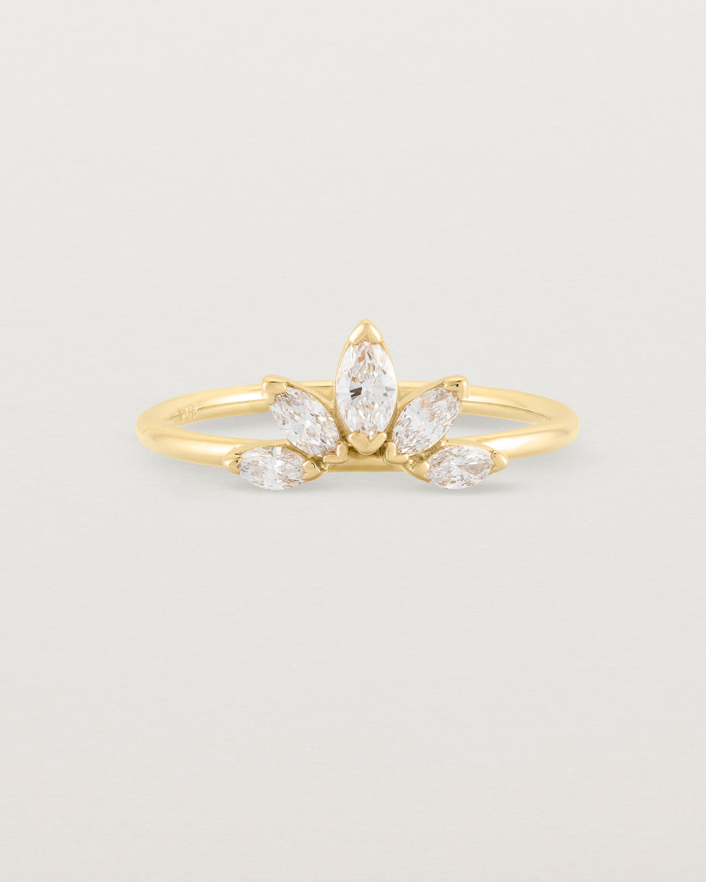 Sun Ring | Diamonds | Yellow Gold | Natalie Marie Jewellery