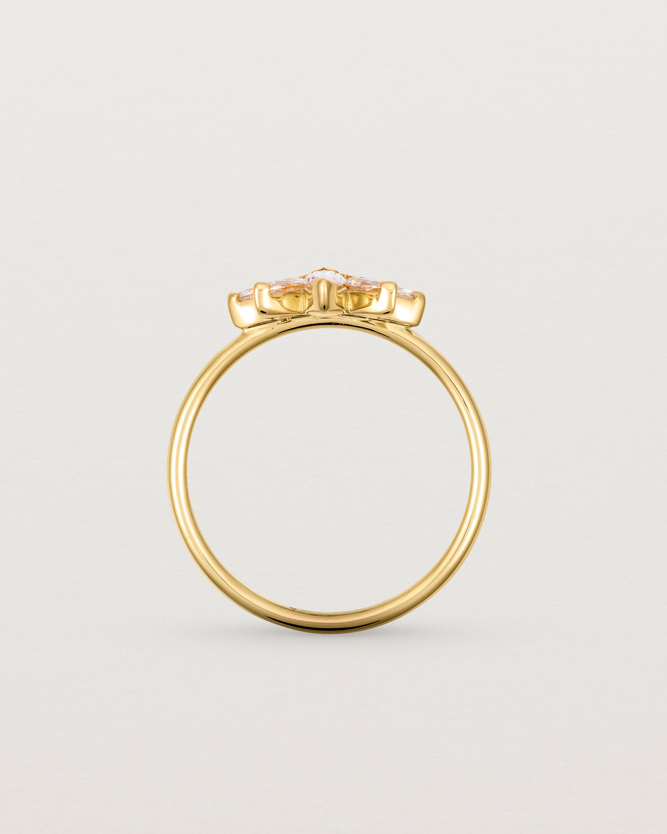 Sun Ring | Diamonds | Yellow Gold | Natalie Marie Jewellery