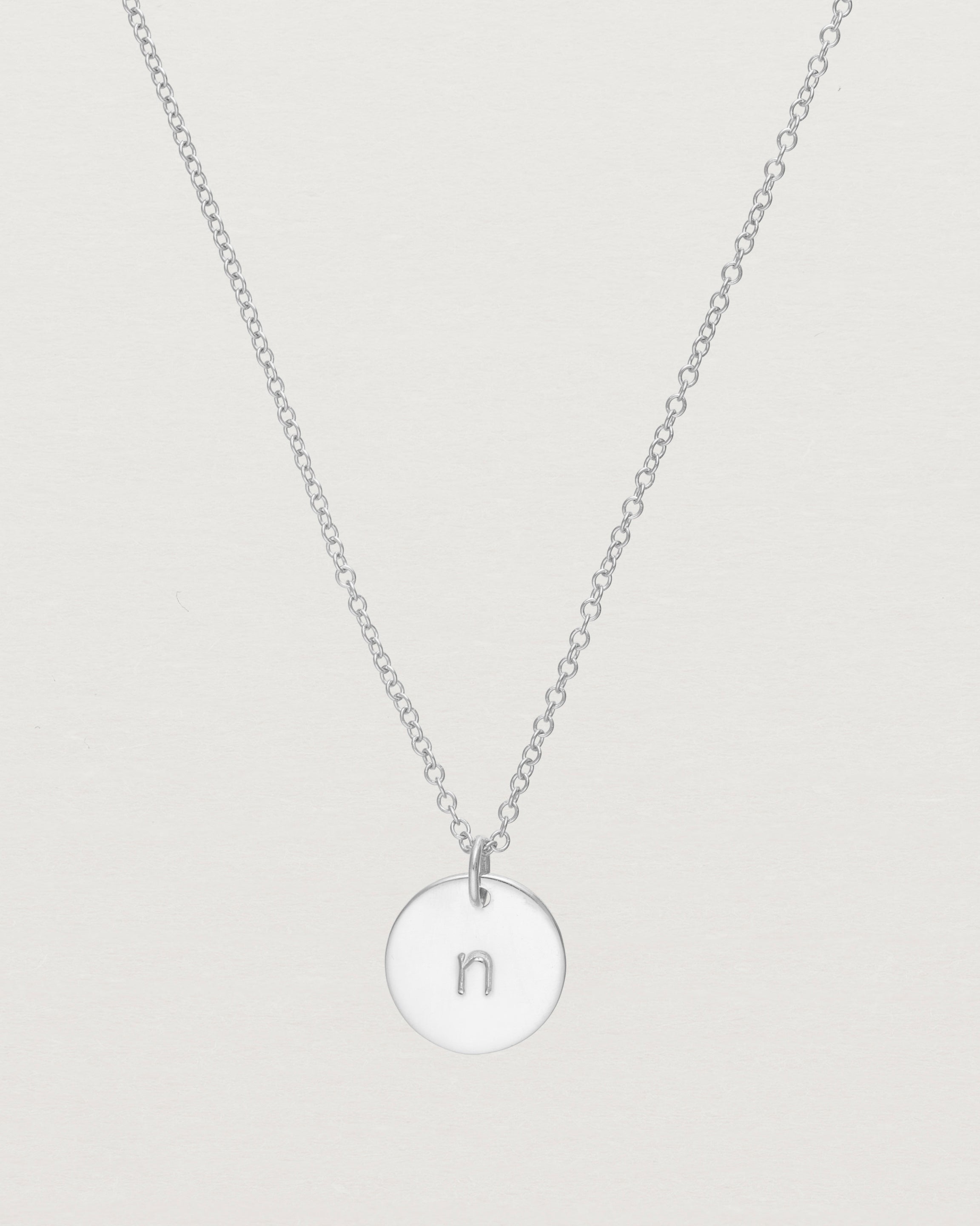 Dee Ruel Jewelry Medium Hand-Stamped Initial Necklace on Marmalade | The  Internet's Best Brands