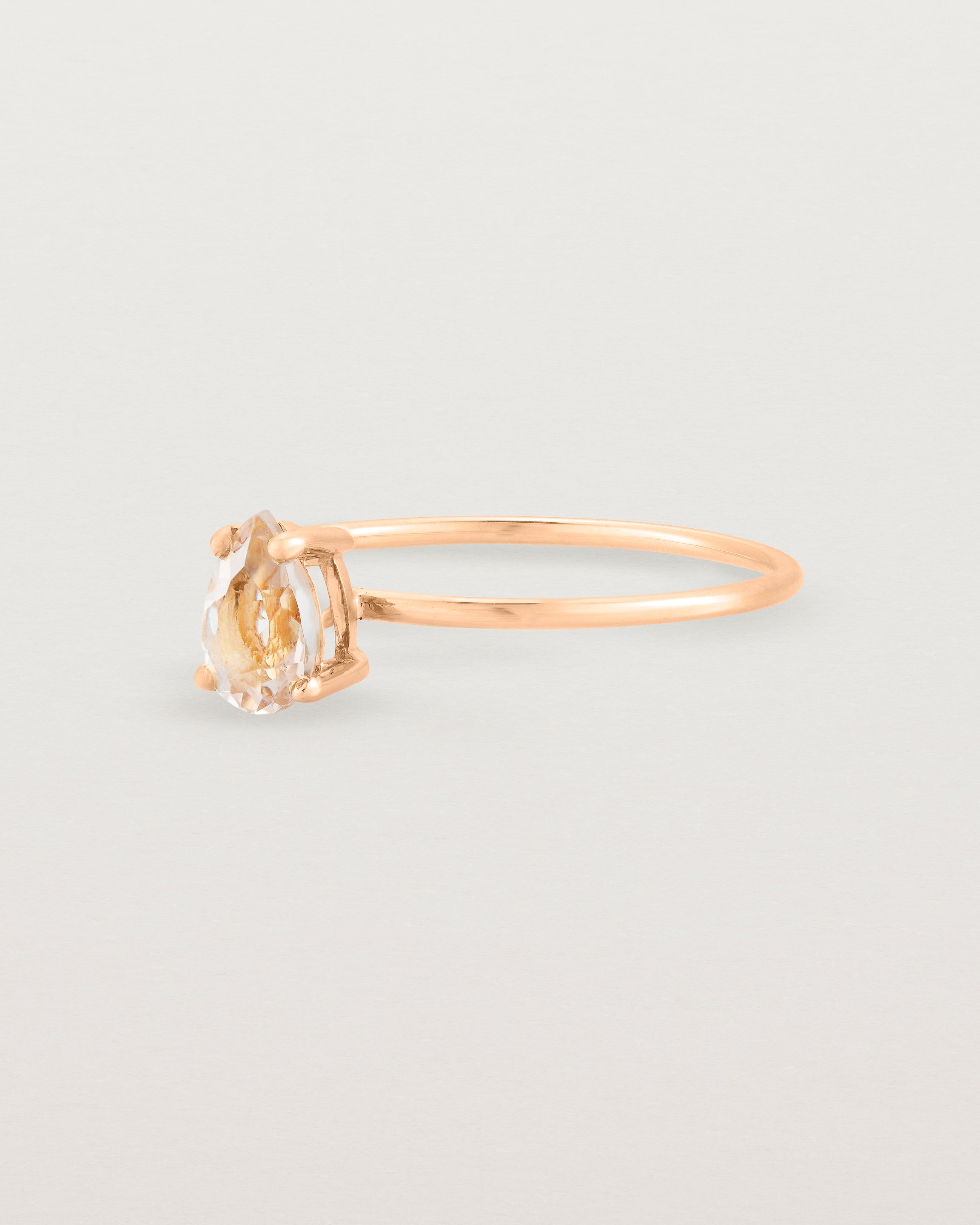 Morganite gold deals ring